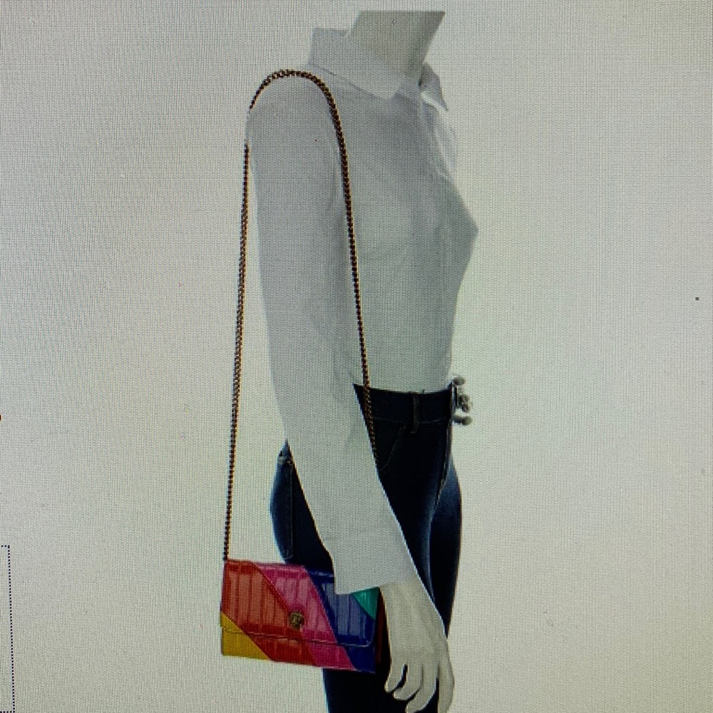 - Kurt Geiger London Rainbow Stripe Leather Chain Wallet
KURT GEIGER LONDON - Picture 4 of 16